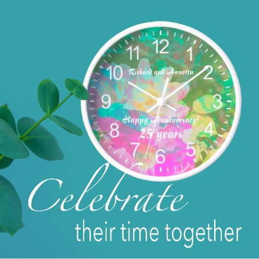 オリジナル パステルカラー 私の秘密のローズガーデン ウォールクロック