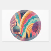 オリジナル パステル ドーム ドリーム ラッピング セット(3枚入り) (正面3)