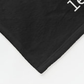 オリジナル パパ デフィニション フォト コラージュ ブラック フリースブランケット (角)