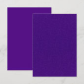 オリジナル パープル グリッター フラット サンクス カード (正面/裏面)