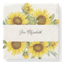 オリジナル ヒマワリ 花柄 お名前 モノグラム