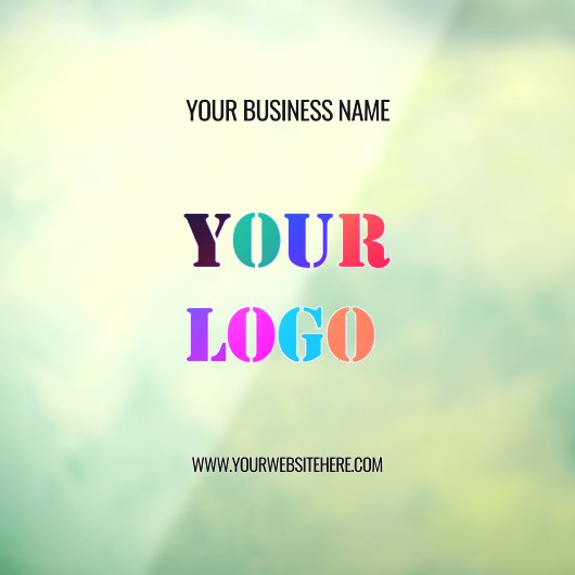 オリジナル ビジネス ロゴ テキスト プロモーション ウィンドウ クリング ウィンドウサイン (シート3)