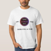 オリジナル ビジネス ロゴ 記念日デザイン Tシャツ (正面)