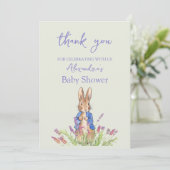 オリジナル ピーターうさぎ ベビーシャワー 感謝 (スタンド正面)