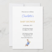 オリジナル ピーターうさぎ ベビーシャワー 招待状 (裏面)