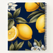 オリジナル ファミリーレシピ ノートブック  レモン柄 (裏面)