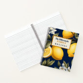 オリジナル ファミリーレシピ ノートブック  レモン柄 (内部)