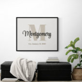 オリジナル ファミリー ネーム ウォール アート 特別なギフト アイデア  ポスター