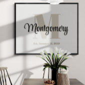 オリジナル ファミリー ネーム ウォール アート 特別なギフト アイデア  ポスター