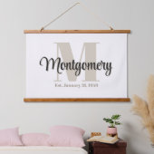 オリジナル ファミリー ネーム サイン 設立 ギフト アイデア 吊り下げ型タペストリー (寝室)