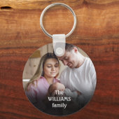 オリジナル ファミリー ネーム フォト キーホルダー (裏面)