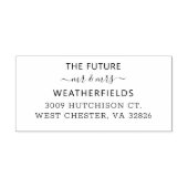 オリジナル ファミリー ネーム 将来のミスター＆ミセス セルフインキングスタンプ (デザイン)