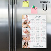 オリジナル ファミリー フォト コラージュ 2026 カレンダー マグネット