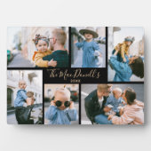 オリジナル ファミリー フォト テンプレート ブラック プレート フォトプラーク (正面)