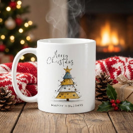  オリジナル ファミリー ホリデー クリスマス 冬の写真  コーヒーマグカップ
