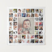 オリジナル ファミリー メモリー カスタマイズ フォト コラージュ タペストリー (正面)