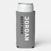 オリジナル ファン モダン クール バチェラー サマー ビーチ トリップ スリム缶クーラー (Seltzer正面)