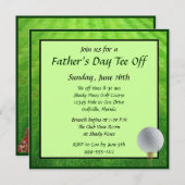オリジナル・ファーザーズ・デイ・ティーオフ＆ブランチ招待状 招待状 (正面/裏面)