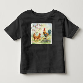 オリジナル ファームライフのひよこたち 幼児 トドラーTシャツ