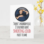 オリジナル フォト いびきがうるさい ふてぶてしい ロマンチック ユーモア カード (黄色い花)