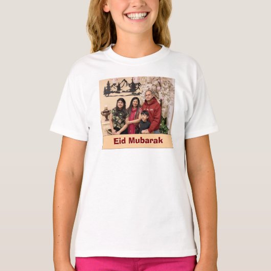 オリジナル フォト ギフト 友達 家族 Tシャツ (正面)