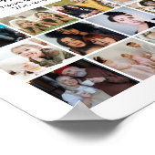 オリジナル フォト コラージュ 誕生日 ギフト ポスター (角)