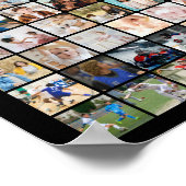 オリジナル フォト コラージュ 150枚 グリッド ポスター (角)