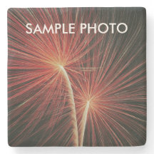 オリジナル フォト ストーン コースター – 花火