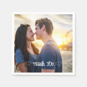 オリジナル フォト タイポグラフィー ナプキン スタンダードカクテルナプキン (正面)