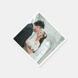 オリジナル フォト タイポグラフィー ナプキン スタンダードカクテルナプキン