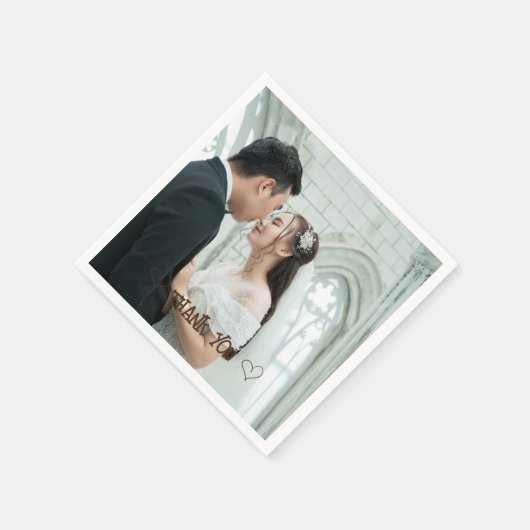 オリジナル フォト タイポグラフィー ナプキン スタンダードカクテルナプキン (角)