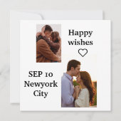 オリジナル フォト フレーム 1歳の誕生日 カード (裏面)