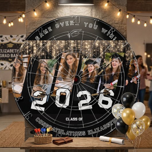 オリジナル フォト ユニーク ギフト 卒業式 ダーツボード