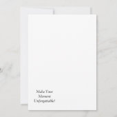 オリジナル フラット アナウンスメント カード (裏面)