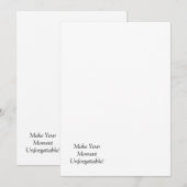 オリジナル フラット アナウンスメント カード (正面/裏面)