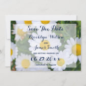 オリジナル フラワーの Save The Date カード デイジー (裏面)