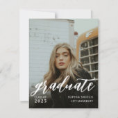 オリジナル フルフォト 卒業 招待状 (正面)