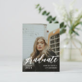 オリジナル フルフォト 卒業 招待状 (スタンド正面)