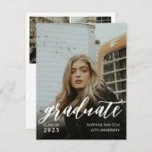 オリジナル フルフォト 卒業 招待状 (正面/裏面)