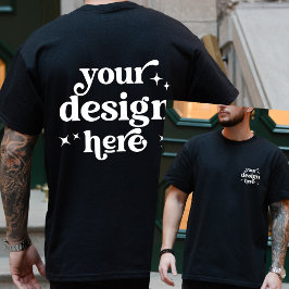 オリジナル フロント&バック デザイン ロゴ カスタム Tシャツ