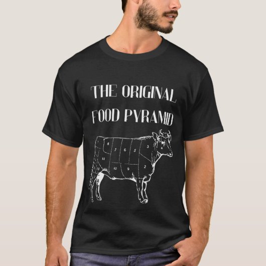 オリジナル・フード・ピラミッド Tシャツ (正面)