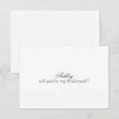 オリジナル ブライズメイド プランカード (レター オプション)  招待状 (正面/裏面)
