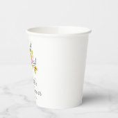 オリジナル ブライダルシャワー ラスティック スプリング ワイルドフラワーズ 紙コップ (左)