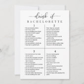 オリジナル ブライダルパーティ 飲みゲーム カード (正面)