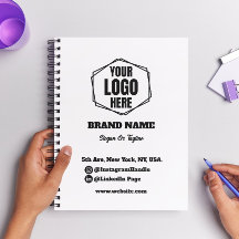 オリジナル ブラック&ホワイト ビジネス ロゴ ブランド ジャーナル