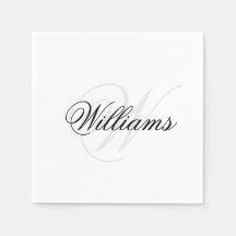 オリジナル ブラック＆ホワイト モノグラムイニシャル ネーム