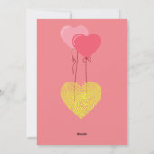 オリジナル ブランド バレンタインデー ハッピー バレンタインデー 3 枚の写真 シーズンカード (裏面)