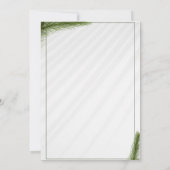 オリジナル ブランド ホワイト モダン クリスマス フォト コラージュ 招待状 (裏面)