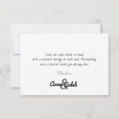 オリジナル ブルー アネモネとユーカリ サンキューカード (裏面)