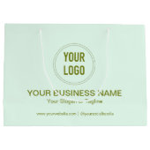 オリジナル プロモーション ビジネス ネーム アンド ロゴ ラージペーパーバッグ (裏面)